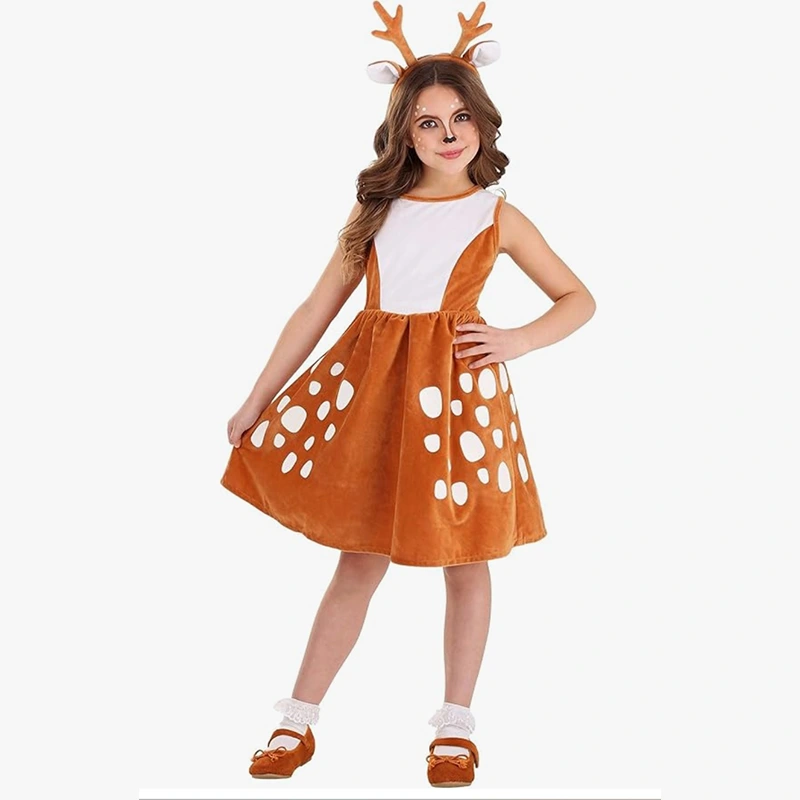 Fantasia de alce para menina